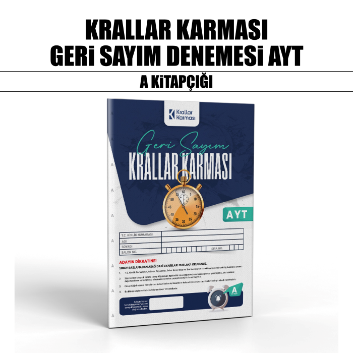 GERİ SAYIM KRALLAR KARMASI YKS AYT DNM KLB 4-A -26